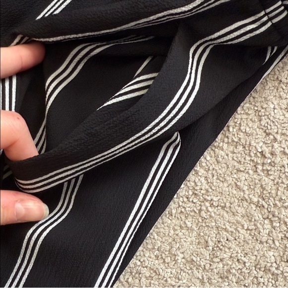 Black and White Striped Jumpsuit (sweetheart neckline) - Picture 6 of 6